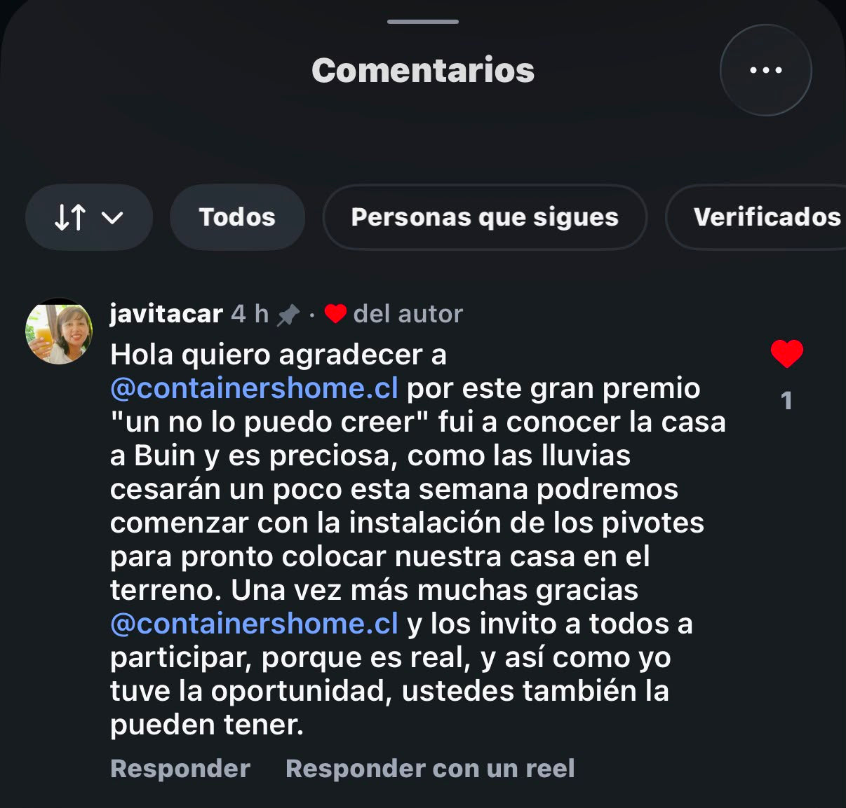 Sexta Ganadora